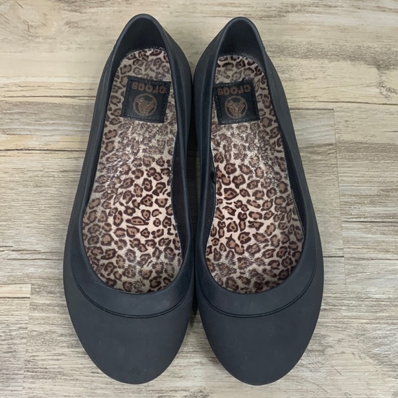CROCS Shoes - Crocs Ballet Flats Black Size 8
